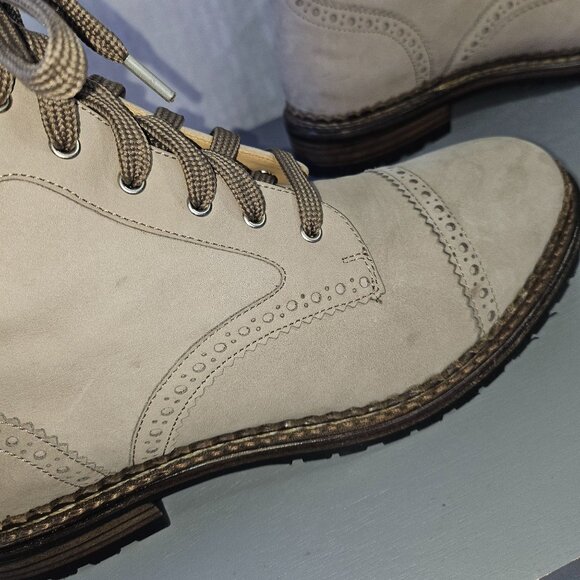 Office of Angela Scott Leather Lace-Up Brogue Ankle Boots Size 39.5 Excellent Co - Picture 4 of 15